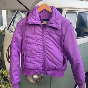 Vintage Slalom USA purple ski jacket!